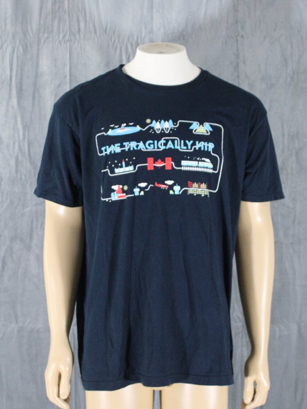 Band Shirt - Tragically Hip Man Machine Poem Tour 2016 - Men's Large